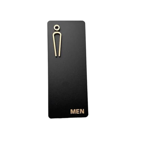 WC Schild Türschild Toilette Damen Und Herren Toilettenschild Schild Einkaufszentrum Büro Hotel Waschraum Toilette Erinnerung Beschilderung Tafel(Color 03,8x20cm) von GIJMZY