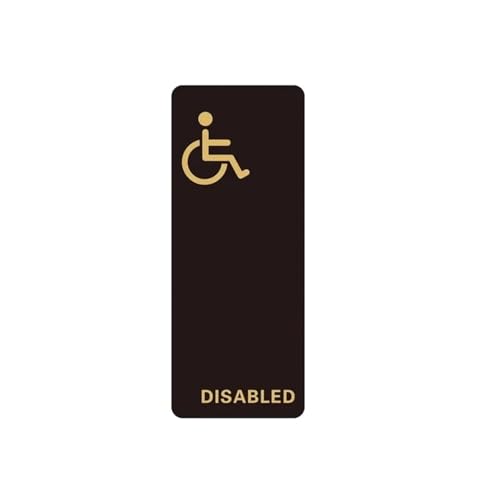 WC Schild Türschild Toilette Damen Und Herren Toilettenschild Schild Einkaufszentrum Büro Hotel Waschraum Toilette Erinnerung Beschilderung Tafel(Color 04,8x20cm) von GIJMZY