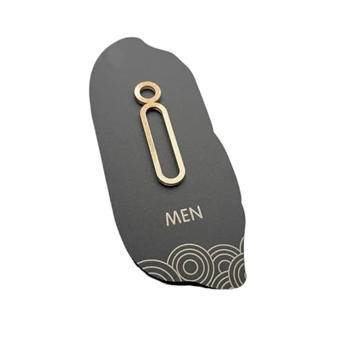 WC Schild Waschraumbeschilderung for Männer und Frauen, Beschilderung for Toilette und Badezimmer, warme Tipps, Aufkleber, Türschilder, Einkaufszentrum, Restaurant, Hotel(Color 02,10x25cm) von GIJMZY