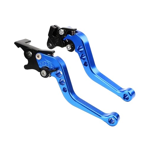 GIKKEPXKL Motorradbremshebel Kupplungshebel Bremstrommelhebel Universal Motorrad Fit for BMWW Fit for Hon-da Fit for Suzuki Motorrad Modifikation (Blau) von GIKKEPXKL