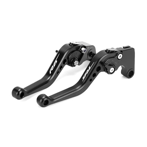 Motorrad Bremskupplungshebel Kurz Brems- und Kupplungshebel passend für Yamaha YZF-R6 1999 – 2021 YZFR6 R6S, verstellbare Lenkergriffe (YZF R6S 2006-2009) von GIKKEPXKL