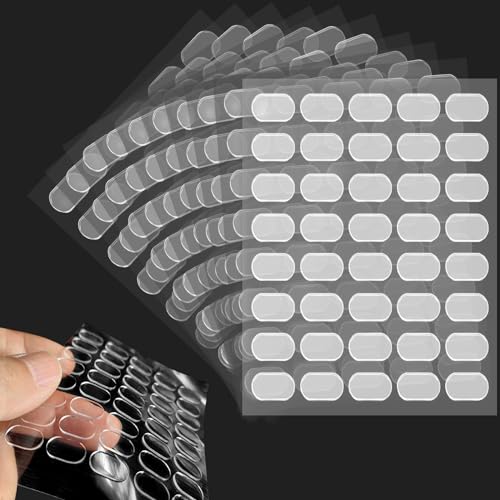 400 Pcs Doppelseitige Klebepunkte, Abnehmbare Klebepunkte Doppelseitige Keine Spur Klebepunkte Doppelseitige Klebepunkte Doppelseitige Gelkleber Klare Sticky Tack Kitty für Wandbilder Hängen (8*13mm) von GIKPAX