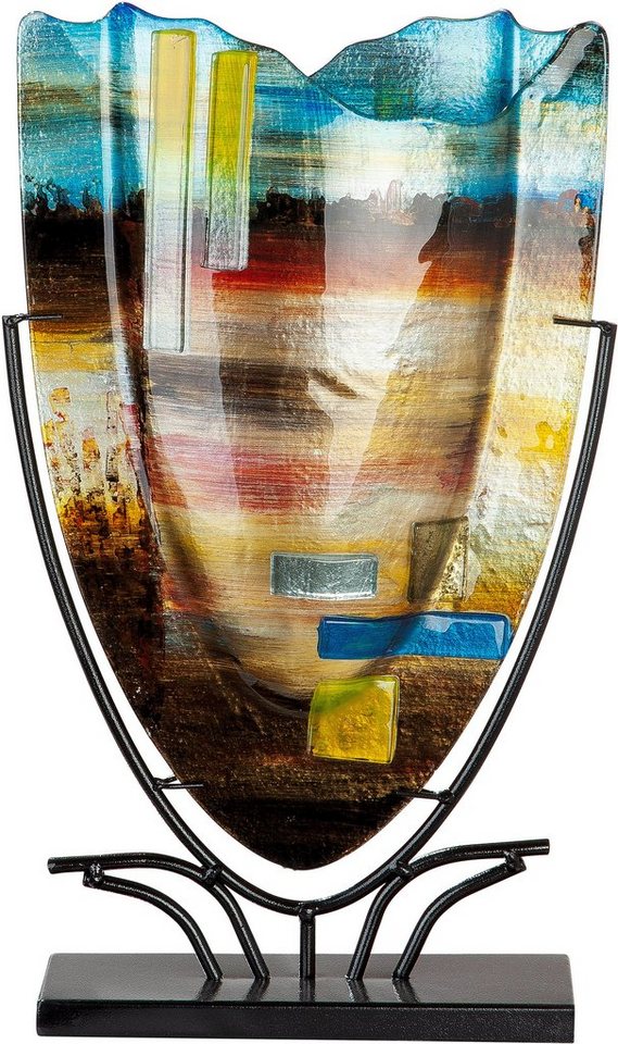 GILDE GLAS art Dekovase Campo (1 St), aus Glas, Höhe ca. 48 cm von GILDE GLAS art