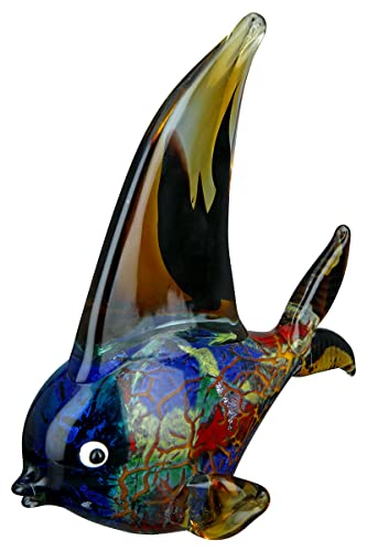 GILDE GLAS art Fisch Pondo - mundgeblasen - jedes Teil EIN Unikat - Höhe ca. 27 cm von GILDE GLAS art