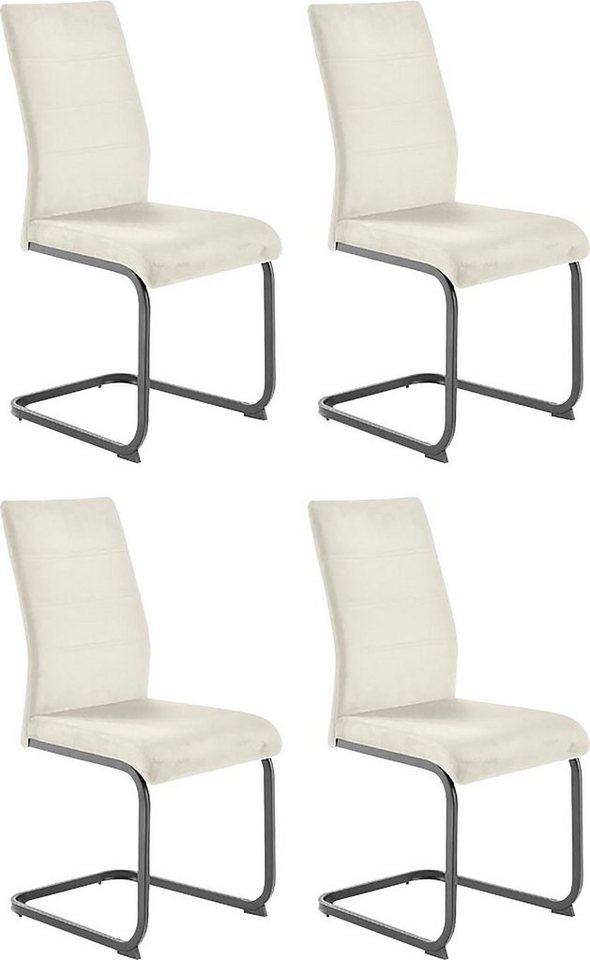 MCA furniture Freischwinger MCA TICINO Schwingstuhl, (4er-Set), Schwingstühle, Schwinger, Komfortsitzhöhe von ca. 48 cm von MCA furniture