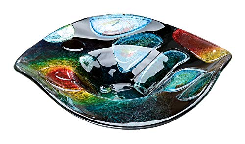 GILDE GLAS art Schale - Tischschale - Glasschale - Dekoration Wohnzimmer D 45 cm von GILDE GLAS art