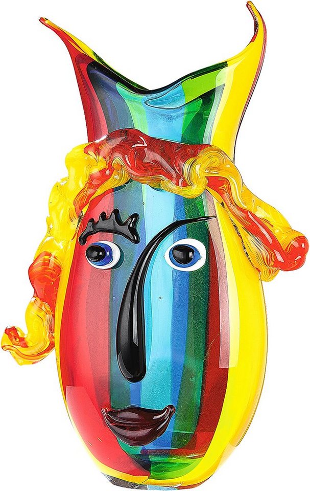 GILDE GLAS art Tischvase Rainbow (1 St), aus Glas, Höhe ca. 37 cm von GILDE GLAS art