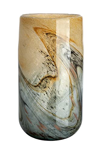 GILDE GLAS art Vase - Deko Vase - Moderne Deko - handgefertigt - H 35,5 cm von GILDE GLAS art