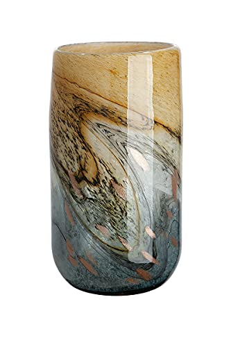 GILDE GLAS art Vase - Frauen Geburtstagsgeschenk - Deko modern - H 30,5 cm von GILDE GLAS art