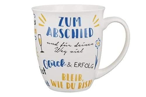 1 Jumbo-Becher Tasse Zum Abschied 400ml; Porzellan,14x11x10cm von GILDE