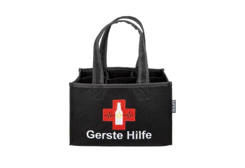 GILDE Bar-Butler 6er Flaschenträger 'Gerste Hilfe' Filz schwarz 499 GILDE Bar-Butler 6er Flaschenträger 'Gerste Hilfe' Filz schwarz 499 von GILDE