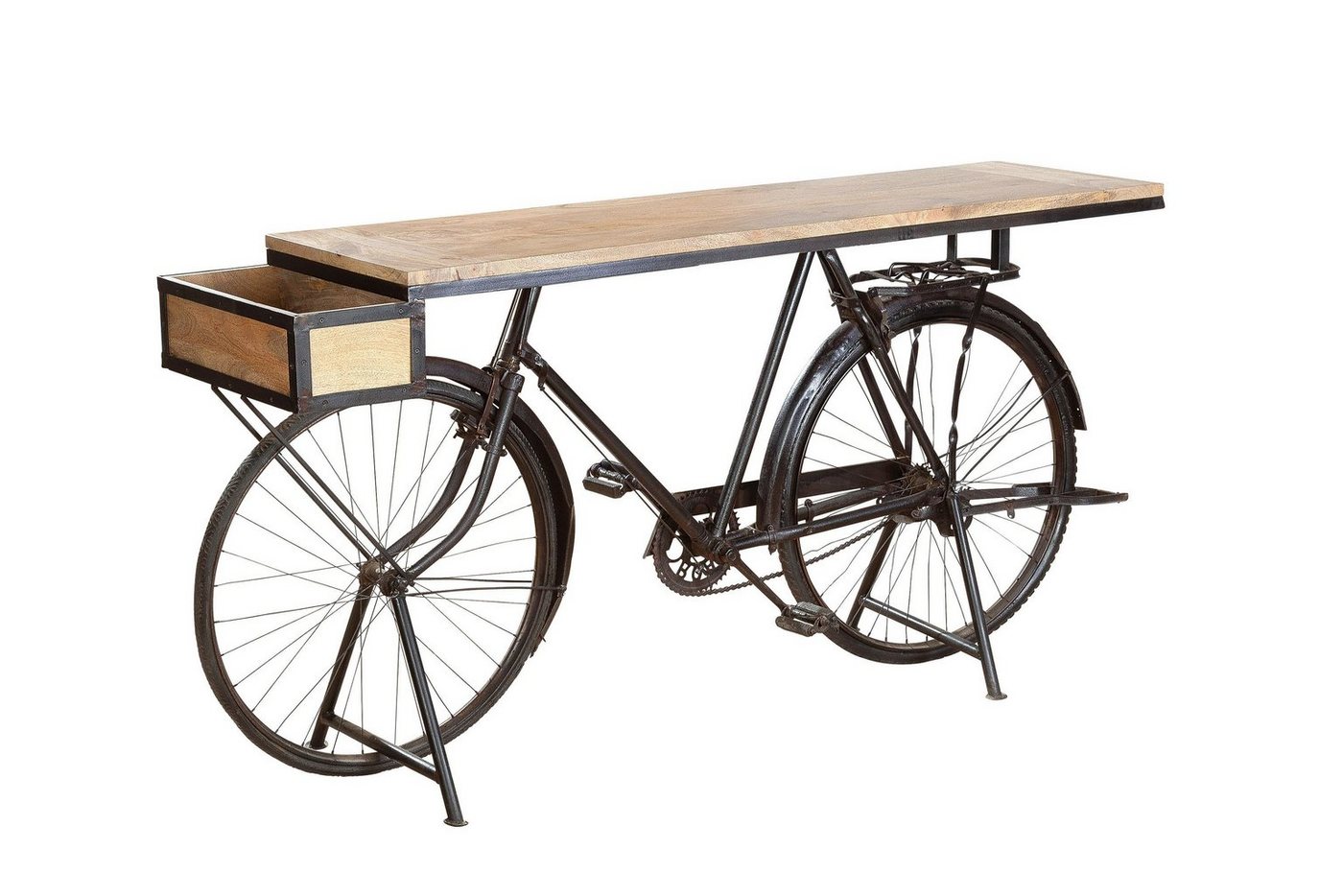 GILDE Beistelltisch GILDE Theke Fahrrad - schwarz - H. 93cm x B. 183cm von GILDE