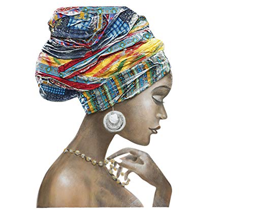 GILDE Bild Afrikanische Schönheit - Gemälde handgemalt auf Leinwand 100 x 100 von GILDE