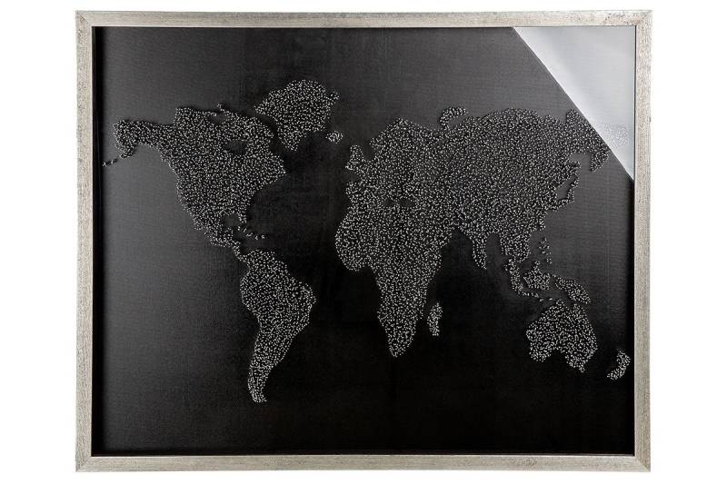 GILDE Wandbild GILDE Bild World - schwarz - H. 80cm x B. 100cm GILDE Wandbild GILDE Bild World - schwarz - H. 80cm x B. 100cm von GILDE