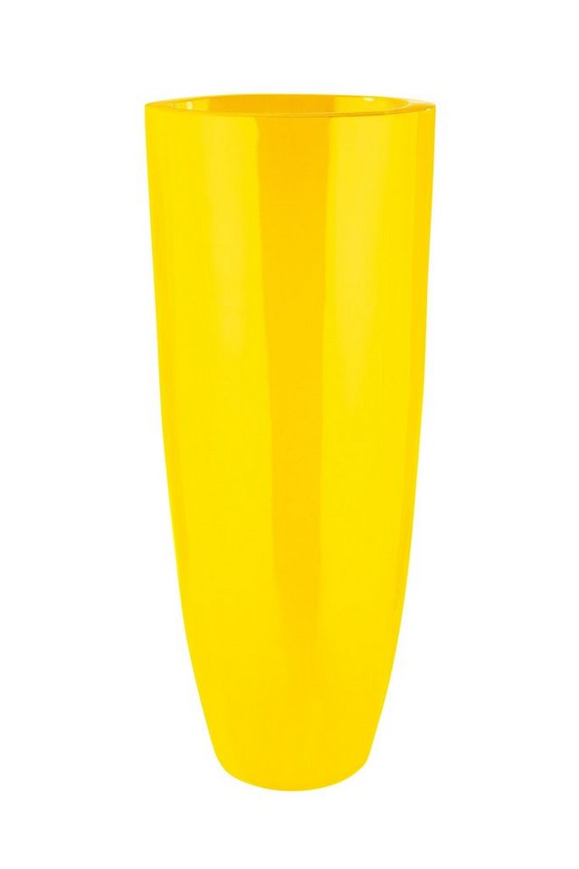 GILDE Blumentopf GILDE Pflanzgefäß Konus - gelb - H. 75cm x D. 35cm von GILDE