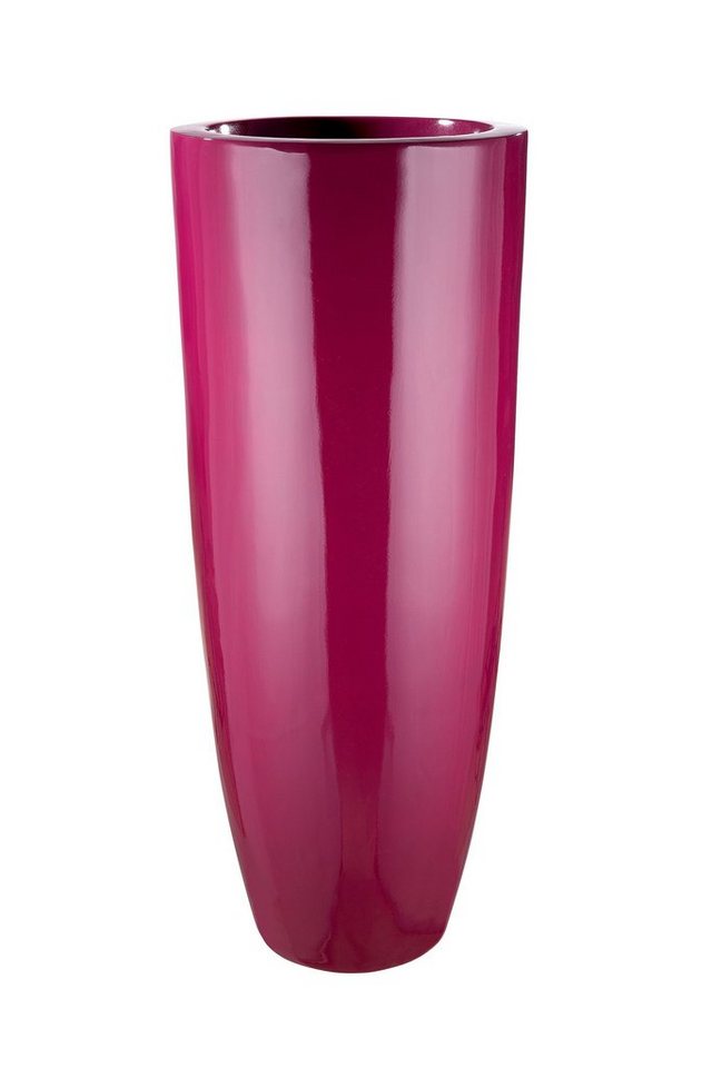 GILDE Blumentopf GILDE Pflanzgefäß Konus - pink - H. 75cm x D. 35cm von GILDE