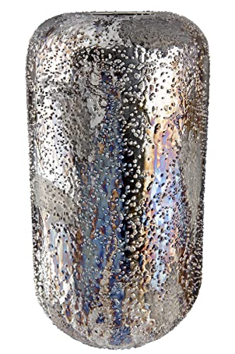 GILDE Blumenvase Vase aus Metall - Deko Wohnzimmer Geschenk für Frauen Geburtstag Muttertag - Farbe: metallic braun Höhe 36 cm von GILDE