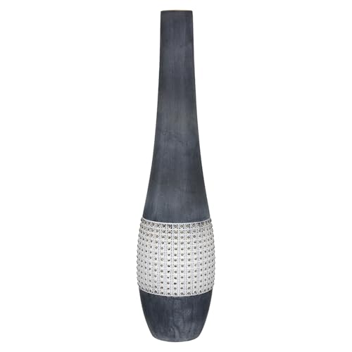 GILDE Bodenvase Brooklyn - anthrazitfarben - gewischt matt - Keramik - Höhe 61 cm x Ø 14 cm - Dekovase GILDE Bodenvase Brooklyn - anthrazitfarben - gewischt matt - Keramik - Höhe 61 cm x Ø 14 cm - Dekovase von GILDE