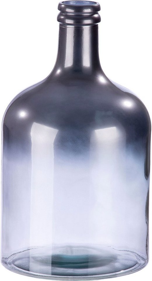 GILDE Bodenvase Flaschenvase Douro, Höhe ca. 43 cm (1 St), dekorative Vase aus recyceltem Glas, Blumenvase von GILDE