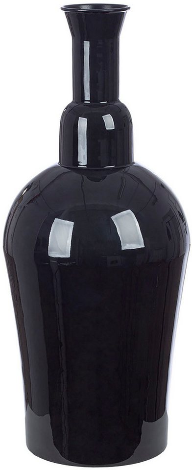 GILDE Bodenvase Vase Filu, schwarz H.55 cm (1 St) von GILDE