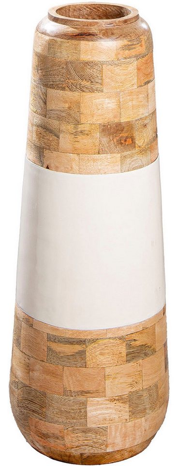 GILDE Bodenvase Vase Naturelle naturfarben-weiß (1 St) von GILDE