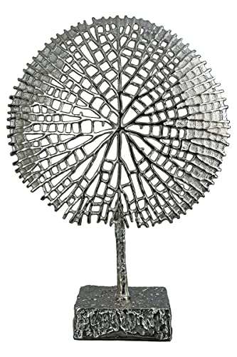 GILDE Deko Skulptur Baum Tree - Aluminium - silberfarben - Deko Wohnzimmer - Höhe 53 cm, 60141 von GILDE
