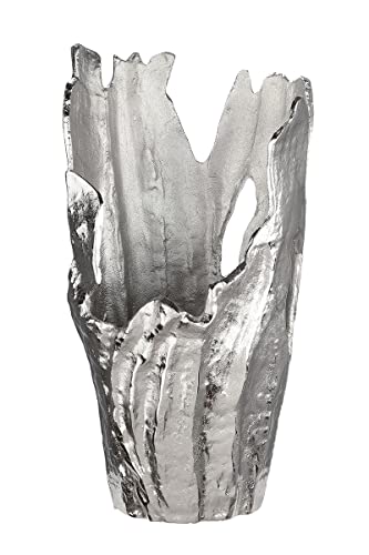 GILDE Deko Vase Coralifero Aluminium silberfarben 60145, Höhe 46 cm von GILDE