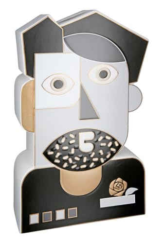 GILDE Deko Vase mit Gesicht Motiv - Deko Kunst Objekt Gesichtsvase aus Keramik - Dekoration Wohnzimmer Geschenk Geburtstagsgeschenk - Schwarz Weiß Höhe 41 cm GILDE Deko Vase mit Gesicht Motiv - Deko Kunst Objekt Gesichtsvase aus Keramik - Dekoration Wohnzimmer Geschenk Geburtstagsgeschenk - Schwarz Weiß Höhe 41 cm von GILDE