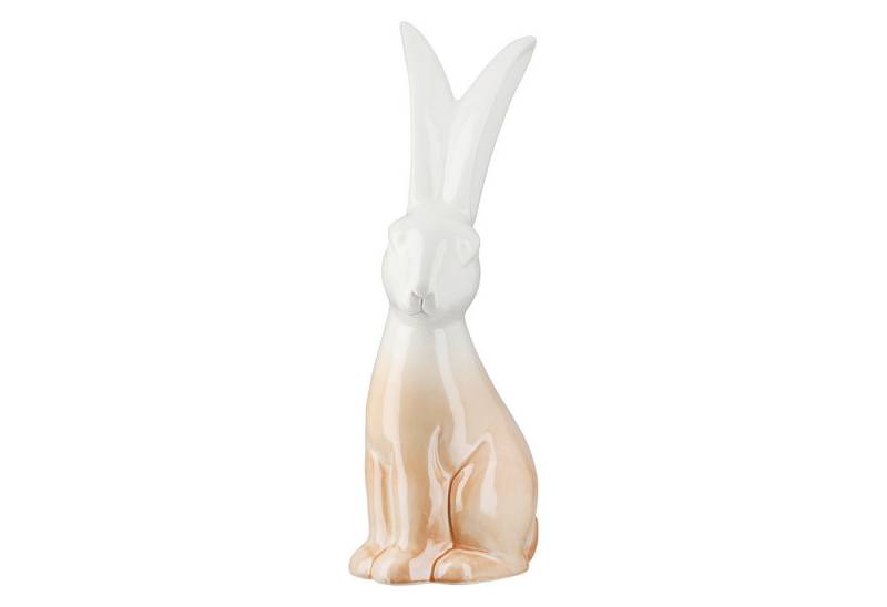 GILDE Dekofigur FLIPPY Figur - weiß - Porzellan - Höhe 49,5cm x Breite 13,5cm - Hase (1x Figur, Figur - Schmuckfiguren), Dekofiguren - Figuren - Dekoobjekt von GILDE
