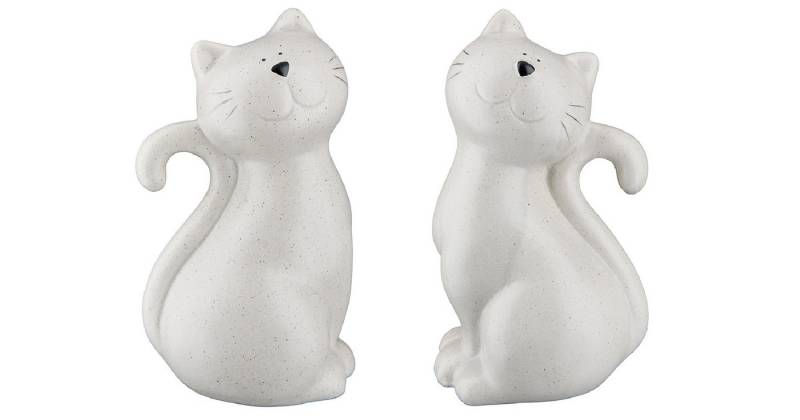 GILDE Dekofigur Gilde, Figuren-Set Kasimir, 2Stück 12cm in grau von GILDE