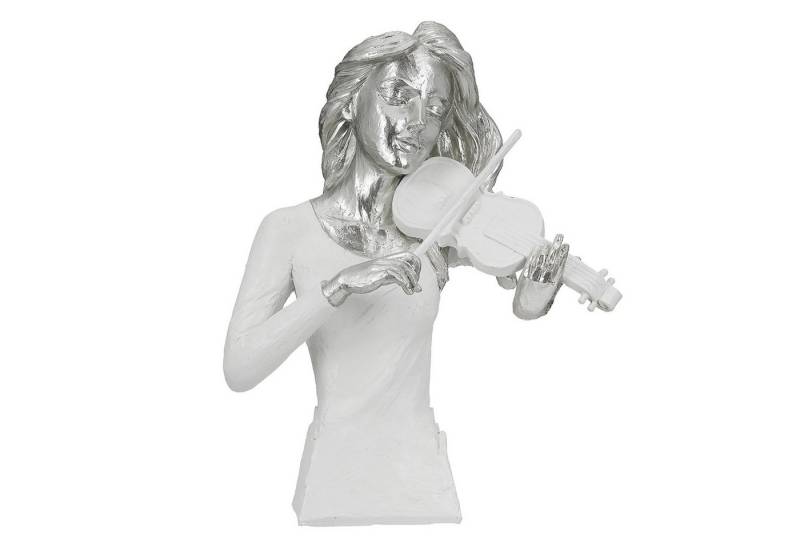 GILDE Dekofigur MUSICIAN Figur - weiß - Kunstharz - H. 30cm x B. 23cm - Dekofigur (1xFigur, Figur - Schmuckfiguren), Dekofiguren - Figuren - Dekoobjekt von GILDE