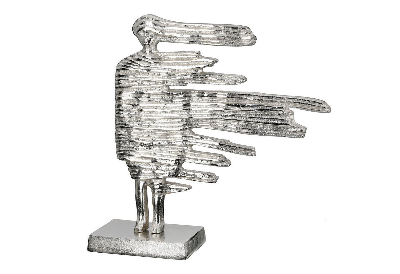GILDE Dekofigur Skulptur Verwehung silberfarben H. 38 cm (1 St) von GILDE