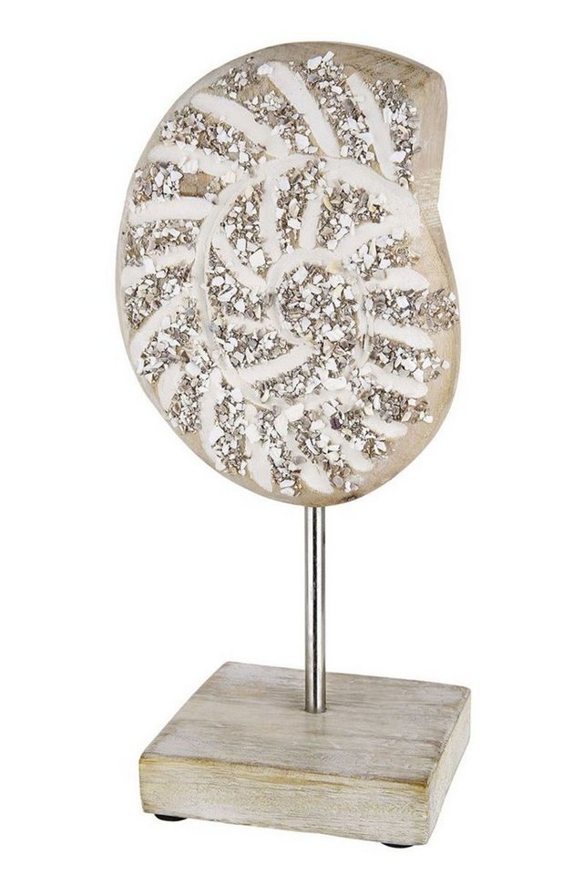 GILDE Dekoobjekt, Grosse maritime Dekofigur als Muschel Aufsteller Modell NAVE von GILDE