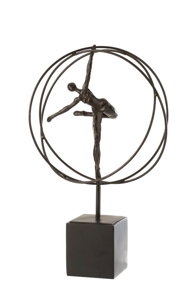 GILDE Dekoobjekt Erlesene Skulptur einer Turnerin Kunstvoll inszeniert im harmonischen von GILDE
