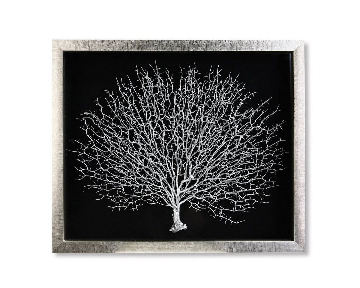 GILDE Dekoobjekt Handgefertigtes Wandobjekt "Lebensbaum" aus Holz und Glas - Schwarz-Si GILDE Dekoobjekt Handgefertigtes Wandobjekt "Lebensbaum" aus Holz und Glas - Schwarz-Si von GILDE