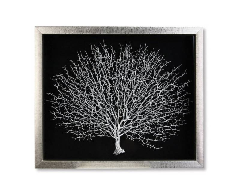 GILDE Dekoobjekt Handgefertigtes Wandobjekt "Lebensbaum" aus Holz und Glas - Schwarz-Si GILDE Dekoobjekt Handgefertigtes Wandobjekt "Lebensbaum" aus Holz und Glas - Schwarz-Si von GILDE