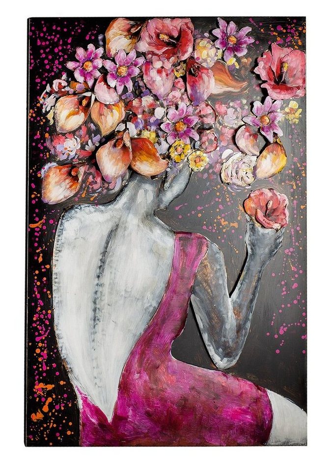 GILDE Dekoobjekt Metall Bild "Florenzia" - Handgefertigtes Kunstobjekt, Gilde Gallery von GILDE