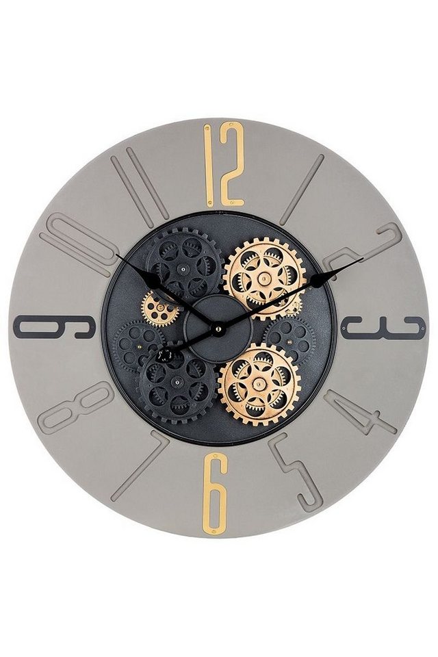 GILDE Dekoobjekt Metall Wanduhr Uhr Toko mit drehenden Zahnrädern 60cm GILDE Dekoobjekt Metall Wanduhr Uhr Toko mit drehenden Zahnrädern 60cm von GILDE