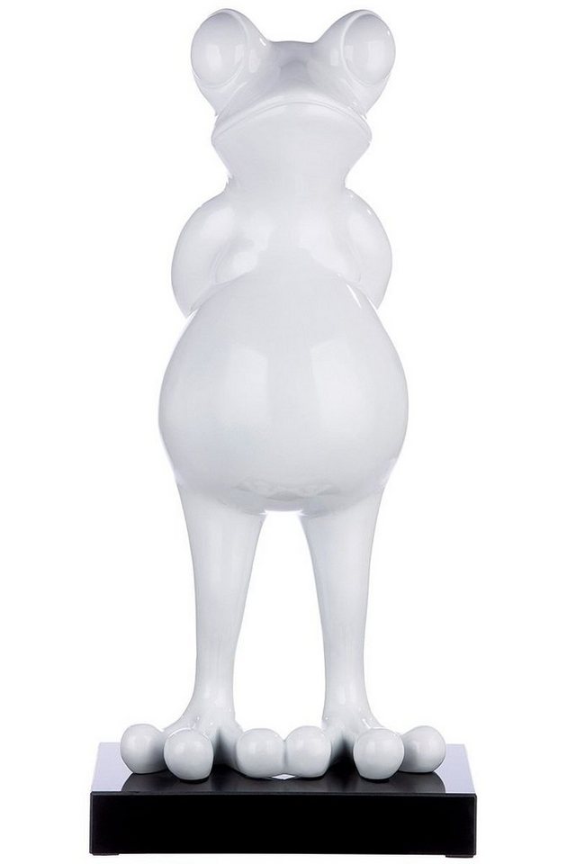 GILDE Dekoobjekt Skulptur Figur Frosch" auf Marmorbasis Ein Meisterwerk handgefertigte" von GILDE