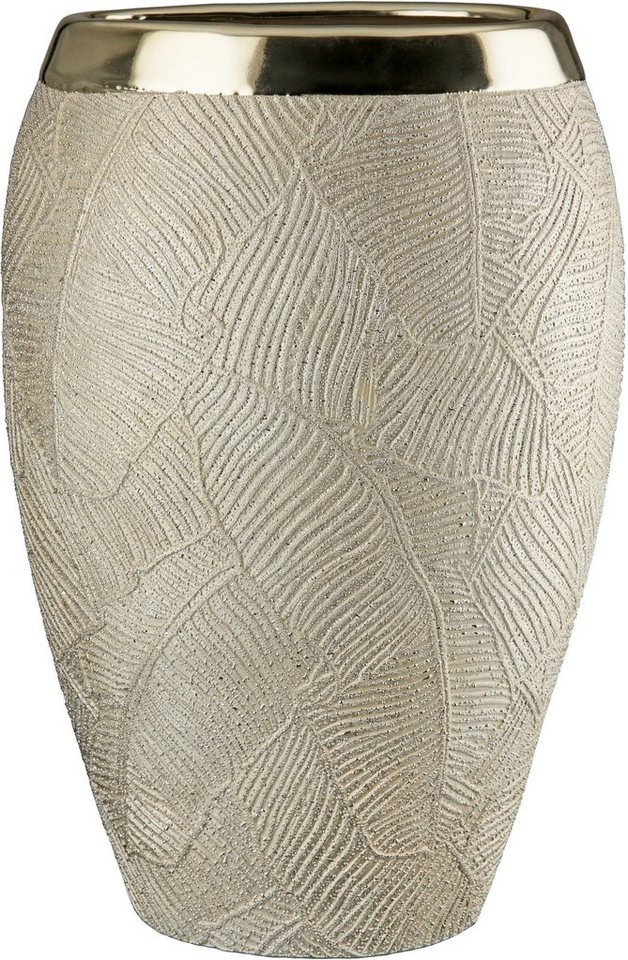 GILDE Dekovase Cascade, aus Keramik, Höhe ca. 35 cm von GILDE