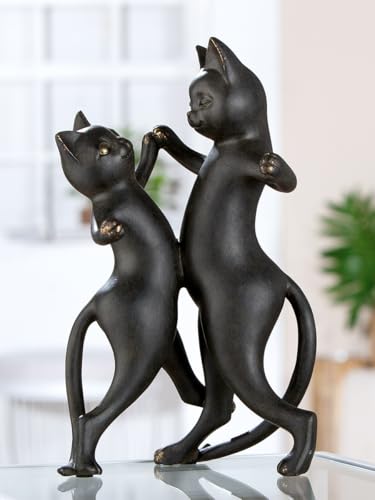 GILDE Figur Gatto, Kunstharz, schwarz, metallische Optik, Katze, H: 30,5 cm, B: 17,5 cm, T: 16 cm - Deko, Skulptur, Wohnaccessoire, Geschenk GILDE Figur Gatto, Kunstharz, schwarz, metallische Optik, Katze, H: 30,5 cm, B: 17,5 cm, T: 16 cm - Deko, Skulptur, Wohnaccessoire, Geschenk von GILDE