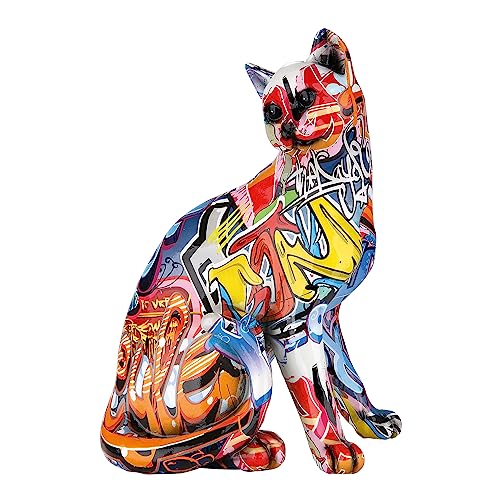 Casablanca - Figuren Deko Katze - Pop Art - Katzen Geschenke - Skulptur - Höhe 29 cm - Breite 21 cm von GILDE