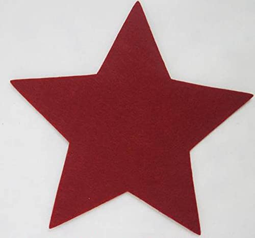 GILDE Filz Untersetzer Stern rot, ca. 20 cm (Länge zwischen Zwei Sternspitzen) von GILDE
