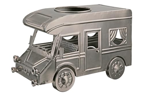 GILDE Flaschenhalter Camping - Flaschenständer Wohnmobil aus Metall vernickelt - Breite 30,5 cm - Farbe: Silber von GILDE