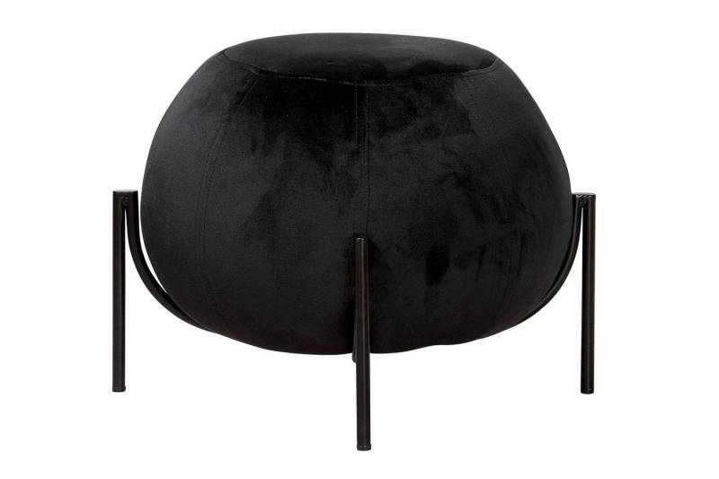 GILDE Sitzhocker GILDE Hocker York - schwarz - H. 40cm x B. 59cm (1 Stück) von GILDE