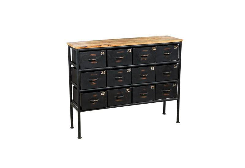 GILDE Kommode GILDE Kommode Numero - schwarz - H. 89cm x B. 112,5cm x T. 31cm (1 Stück) von GILDE