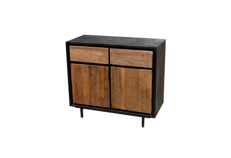 GILDE Kommode GILDE Sideboard Holz/Eisen - natur - H. 81,5cm x B. 90cm x T. 40cm von GILDE