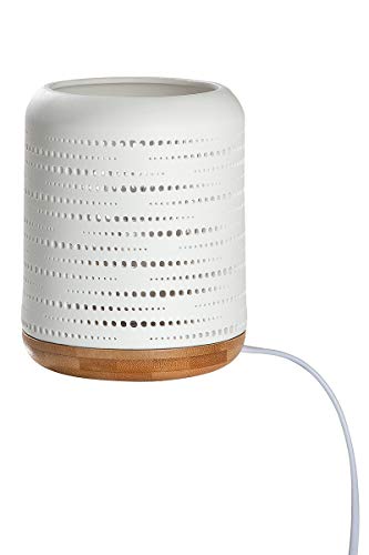 GILDE Lampe - Tischlampe - Porzellan - Geschenke für Frauen - H 17,5 cm von GILDE