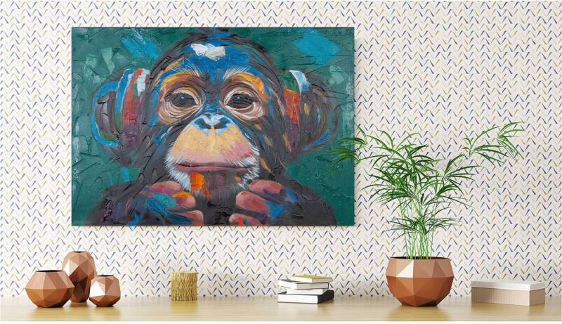 GILDE Leinwandbild Bild rechteckig Ape mehrfarbig H. 70 cm, (1 St) von GILDE