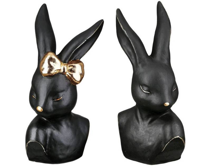 GILDE Osterhase Dekofigur Hase Shy Lady oder Shy Men Schwarz Keramik Hasenbüste GILDE Osterhase Dekofigur Hase Shy Lady oder Shy Men Schwarz Keramik Hasenbüste von GILDE